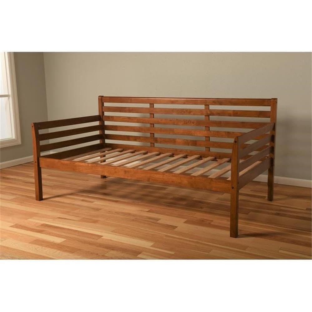 Cama de solteiro em marrom méd - Sustainable Living Home avaliação e preço